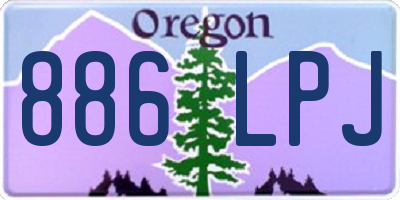 OR license plate 886LPJ