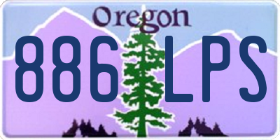 OR license plate 886LPS