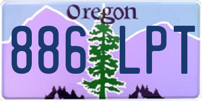 OR license plate 886LPT