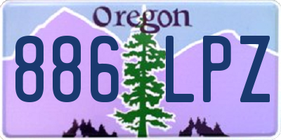 OR license plate 886LPZ
