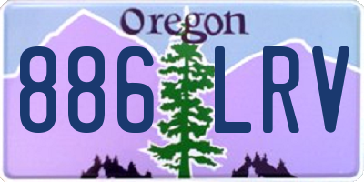 OR license plate 886LRV