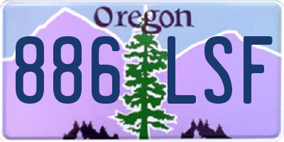 OR license plate 886LSF