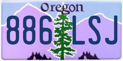 OR license plate 886LSJ