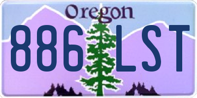 OR license plate 886LST
