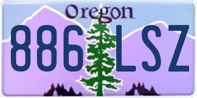 OR license plate 886LSZ