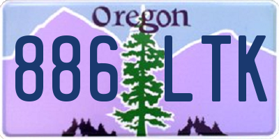 OR license plate 886LTK