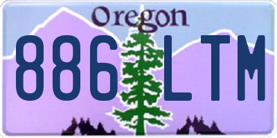 OR license plate 886LTM