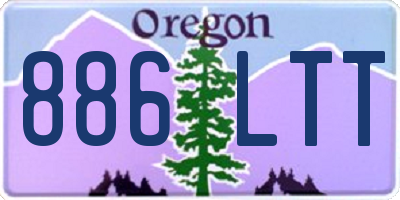 OR license plate 886LTT