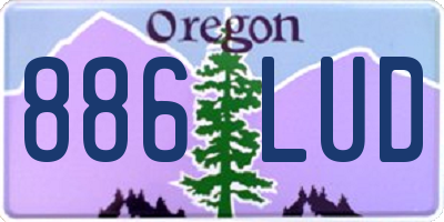 OR license plate 886LUD