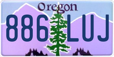 OR license plate 886LUJ