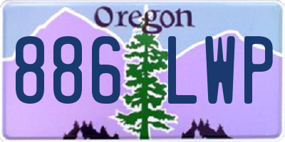 OR license plate 886LWP