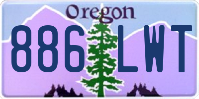 OR license plate 886LWT