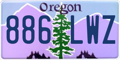 OR license plate 886LWZ