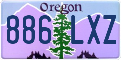 OR license plate 886LXZ