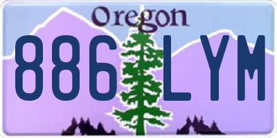 OR license plate 886LYM