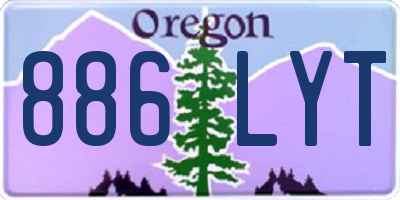 OR license plate 886LYT