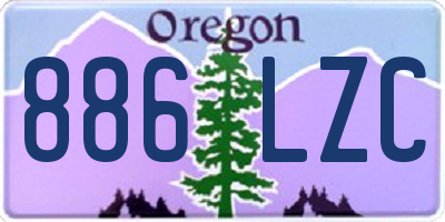 OR license plate 886LZC