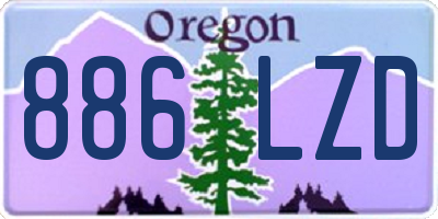 OR license plate 886LZD