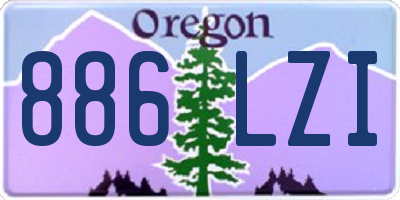 OR license plate 886LZI