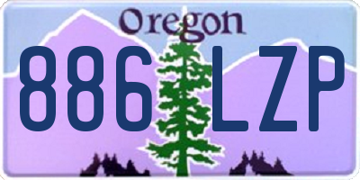 OR license plate 886LZP