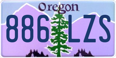 OR license plate 886LZS