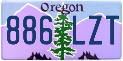 OR license plate 886LZT