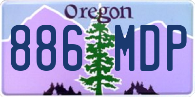 OR license plate 886MDP