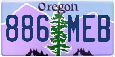 OR license plate 886MEB