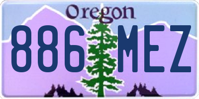 OR license plate 886MEZ