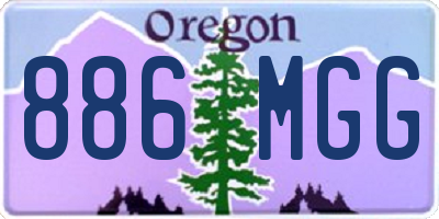 OR license plate 886MGG