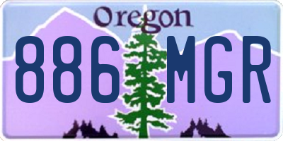 OR license plate 886MGR