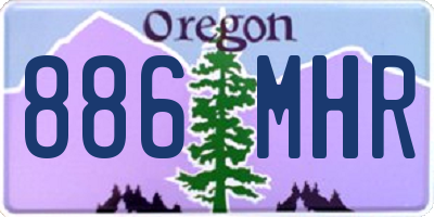 OR license plate 886MHR
