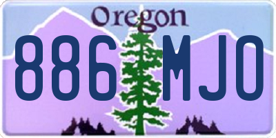 OR license plate 886MJO