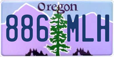 OR license plate 886MLH