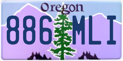 OR license plate 886MLI