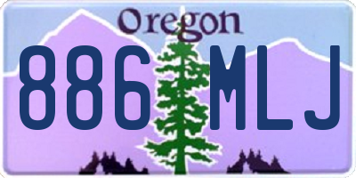 OR license plate 886MLJ