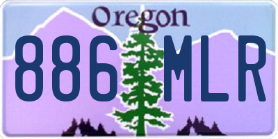 OR license plate 886MLR