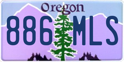 OR license plate 886MLS