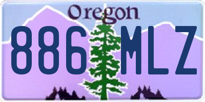 OR license plate 886MLZ