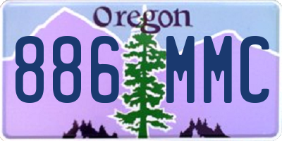 OR license plate 886MMC