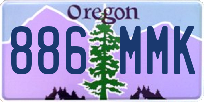 OR license plate 886MMK