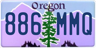 OR license plate 886MMQ