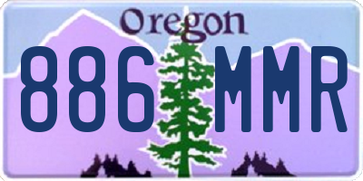 OR license plate 886MMR