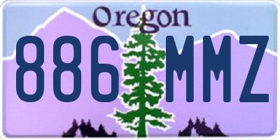 OR license plate 886MMZ