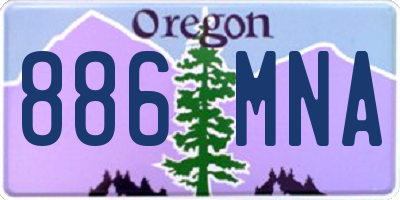 OR license plate 886MNA