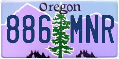 OR license plate 886MNR