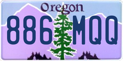 OR license plate 886MQQ