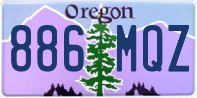 OR license plate 886MQZ