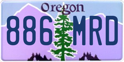 OR license plate 886MRD