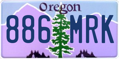 OR license plate 886MRK